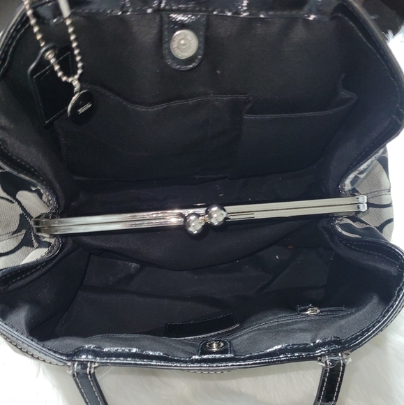 Coach Signature stripe purse - Picture 3 of 11